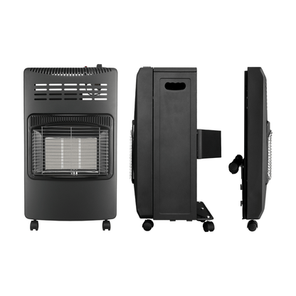 GAS HEATER ROLL ABOUT FLAT BLACK & RED(SPECIAL)