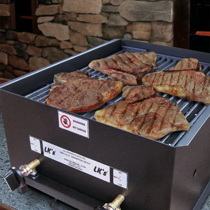 GAS BRAAI 2 BURNER LK