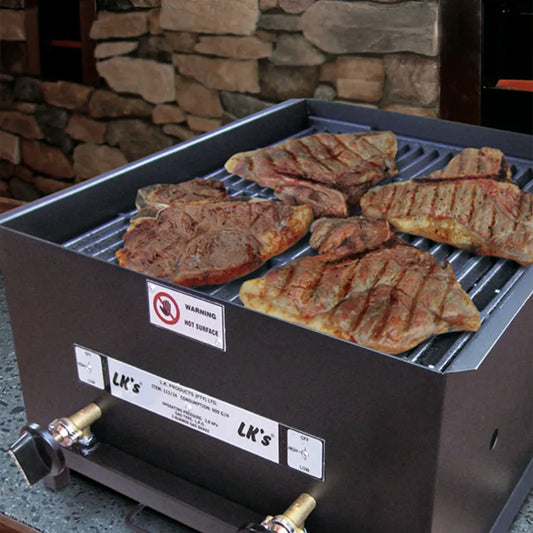 GAS BRAAI 2 BURNER LK